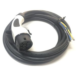 IEC 62196 Type 2 AC Charging Plug 32A 415V Single Phase Connector EV Charger with 5 Meters Cable