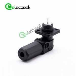 Energy Battery Storage Connector Surlok Plug Male Right Angle 120A 8mm 25mm² IP67 Black