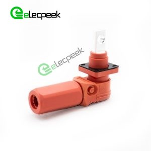 Energy Battery Storage Connector Surlok Plug Male Right Angle 120A 8mm 25mm² IP67 Red