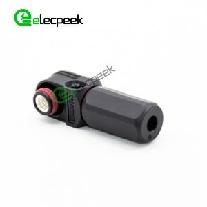 Energy Battery Storage Connector Surlok Plug Male Right Angle 150A 8mm 35mm² IP67 Black