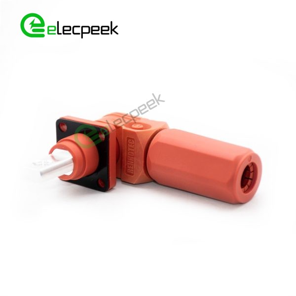 Energy Battery Storage Connector Surlok Plug Male Right Angle 150A 8mm 35mm² IP67 Red
