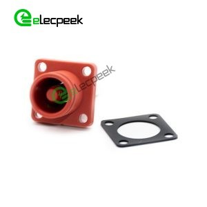 Energy Battery Storage Connector Surlok Socket Female Straight 6mm Bl IP67 Red