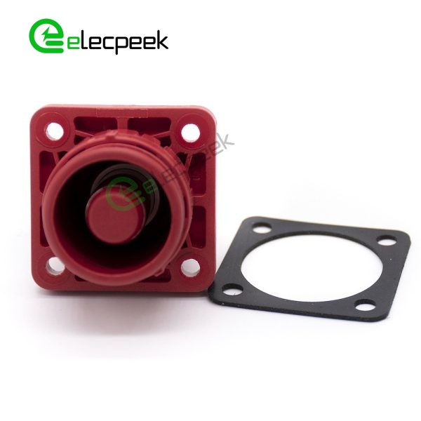 Energy Battery Storage Connector Surlok Socket Female Straight 6mm IS IP67 Red