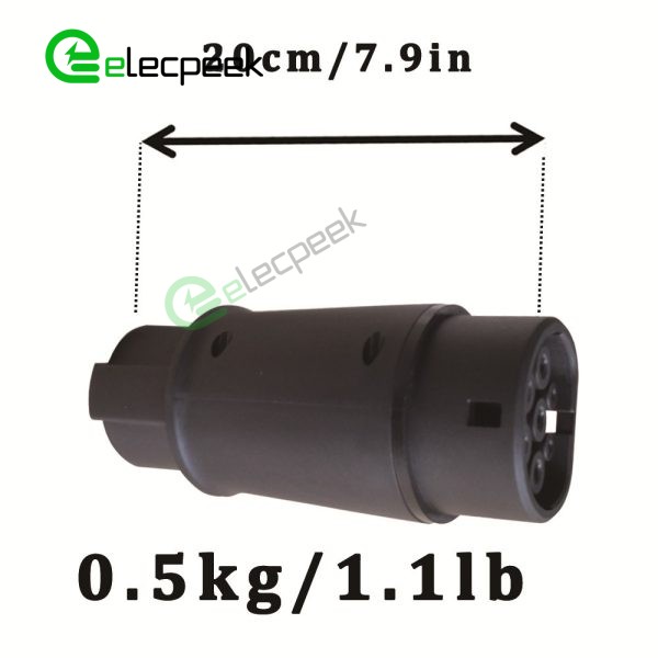 IEC 62196-3 Socket to SEA J1772 EV Charger Receptacle AC Charge 32A 250V Connector Adapter