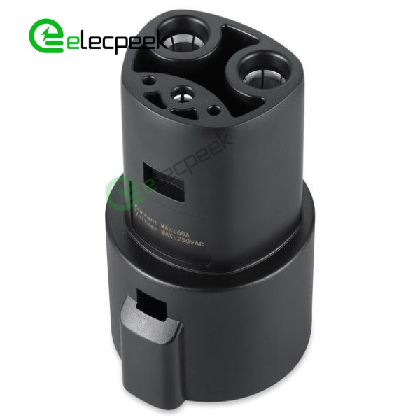 TESLA to SAE J1772 EV Quick Charger Plug AC charging 60A 250V Connector Adapter