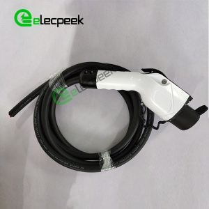 GB Standards AC Charging Connector Plug 16A 250V Single Phase EV Charger with 5 Meters Cable