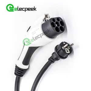 GB Standards AC Charging Connector Plug 16A 250V Single Phase EV Charger Mode 2 with 5 Meters Cable