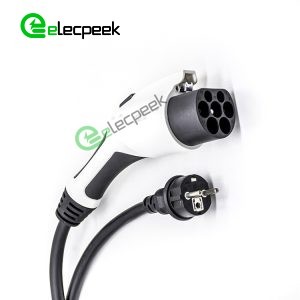 GB Standards AC Charging Connector Plug 16A 250V Single Phase EV Charger Mode 2 with 5 Meters Cable