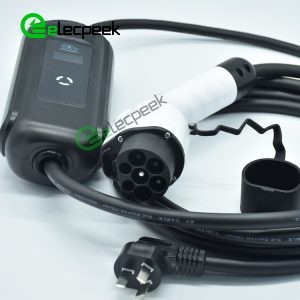 GB Standards AC Charging Connector Plug 16A 220V Single Phase EV Charger Mode 2 with 5 Meters Cable