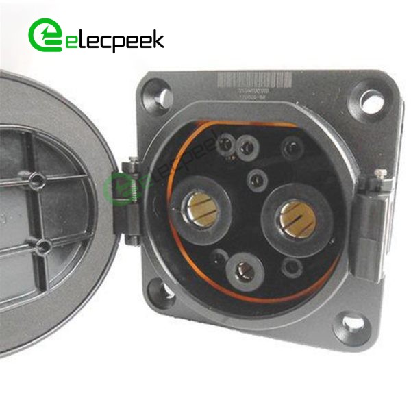 GBT DC 250A 750V EV High Voltage Connector Socket Single-phase EV Electric Car for Vehicle End