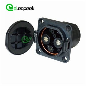 GBT DC 250A 750V EV High Voltage Connector Socket Single-phase EV Electric Car for Vehicle End