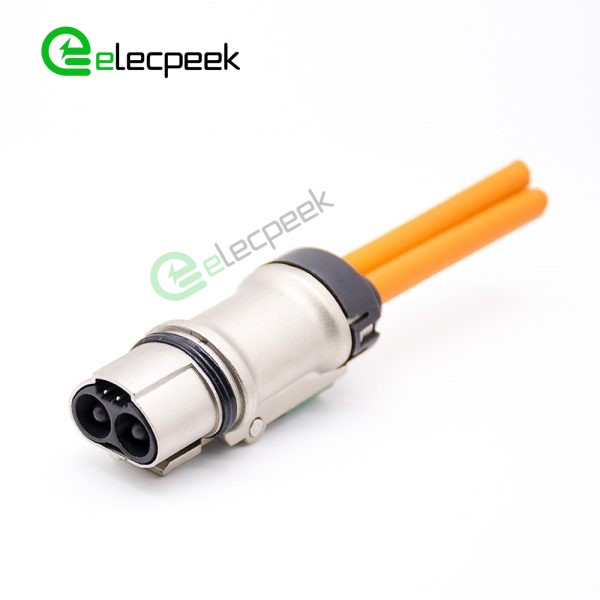 HVIL Connector 2 Pin Straight Metal Plug 35A For Cable 3.6mm 6mm²
