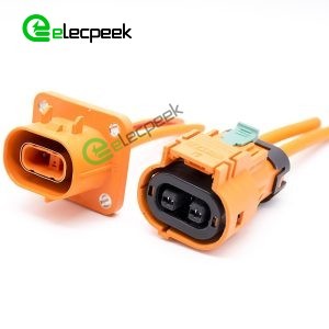 HVIL High Voltage Interlock Cable 2 Pin Orange 23A