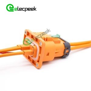 HVIL High Voltage Interlock Cable 2.8mm 23A Straight 3 Pin Plastic Plug