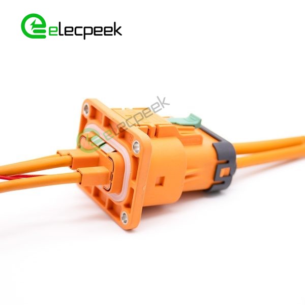 HVIL High Voltage Interlock Cable 2.8mm 23A Straight 3 Pin Plastic Plug