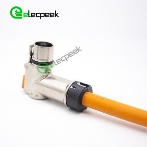 High Voltage Interlock Connector 1pin 6mm 125A Right Angled Plug