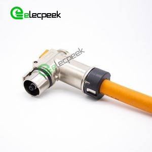 High Voltage Interlock Connector 1pin 6mm 125A Right Angled Plug