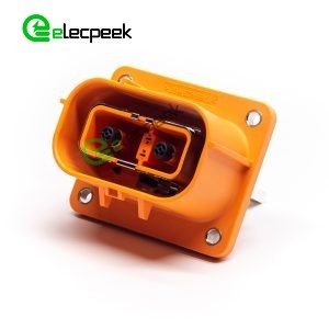 HVIL High Voltage Interlock Connector 2Pin 6mm 150A Socket Plastic W/busbar M6 Thread Hole