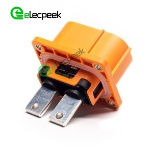 HVIL High Voltage Interlock Connector 2Pin 6mm 150A Socket Plastic W/busbar M6 Thread Hole