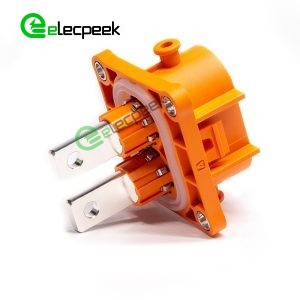 HVIL High Voltage Interlock Connector 2Pin 8mm 200A Socket Plastic W/busbar M8 Thread Hole