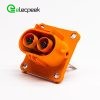 HVIL Connector 2pin 8mm 200A Receptacle Metal Orange W/busbar M8 thread hole