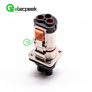 HVIL High Voltage Interlock Connector 3 Pin 3.6mm 35A Straight Plug Metal Shell