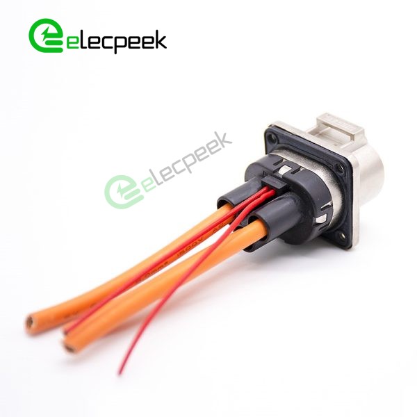 HVIL High Voltage Interlock Connector 3 Pin 3.6mm 35A Straight Socket Metal Shell A Key
