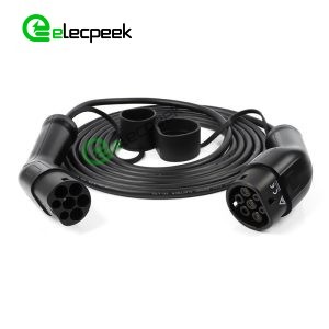 IEC 62196 Type 2 AC 32A 415V Plug Single Phase Connector EV Charger Mode 3 with 0.5 Meters Cable