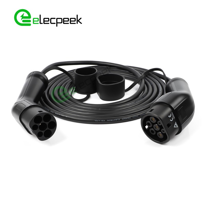 EV Charging Cable Mode-3 Type 2 IEC 62196-2 Male to Type 2 IEC