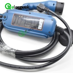 IEC 62196-2 AC Charging Plug 16A 250V Three Phase EV Charger Mode 2 with 5 Meters Cable