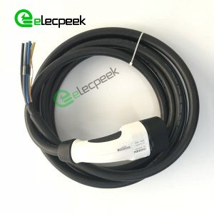 IEC 62196 Type 2 AC Charging Plug 16A 250V Single Phase Connector EV Charger with 5 Meters Cable