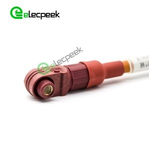 Battery Storage Connector Cable Female Right Angle Plug 8mm 1 Pin 200A