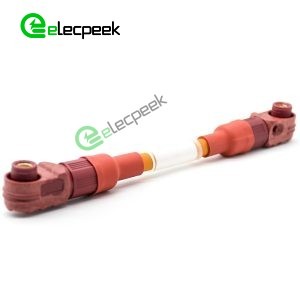 Battery Storage Connector Cable Female Right Angle Plug 8mm 1 Pin 200A