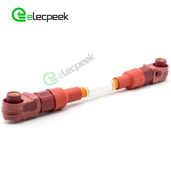 Battery Storage Connector Cable Female Right Angle Plug 8mm 1 Pin 200A