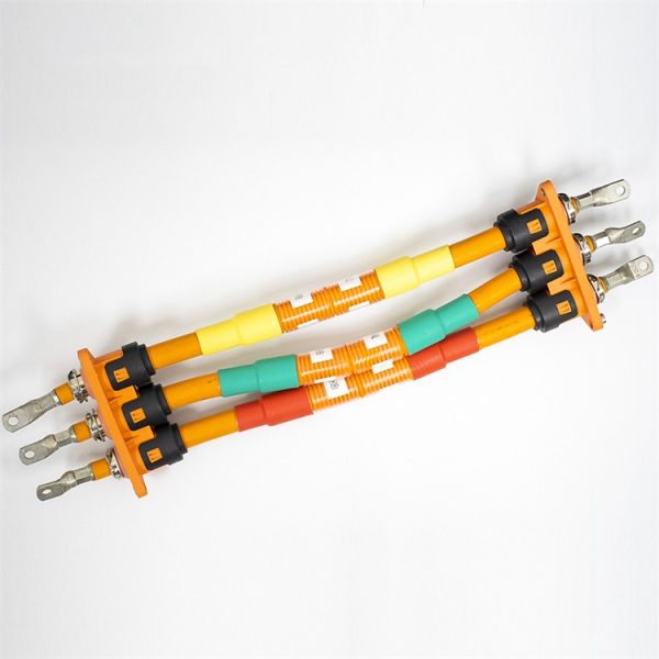 High Voltage PT Connector 3 Pin Panel Mount 125A For EV Cable 25mm²