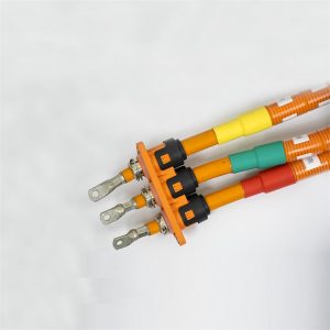 High Voltage PT Connector 3 Pin Panel Mount 125A For EV Cable 25mm²