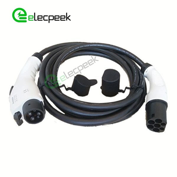 SAE J1772 AC Charging Plug 16A 250V Single Phase EV Charger Car for Mode 3 Charging pile to Vehicle End