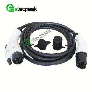 SAE J1772 AC Charging Plug 32A 250V Connector Single Phase EV Car for Mode 3 Charging pile to Vehicle End