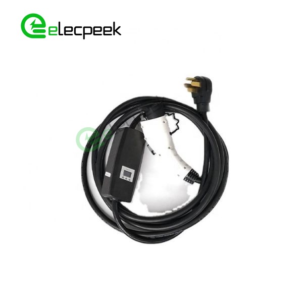 SAE J1772 AC Charging Connector 16A 110V EV Plug Single Phase EV Electric Car for Vehicle End