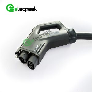 CCS COMBO1 125A 600V Charging Plug Connector Single Phase EV Quick Charger with 5 Meters Cable