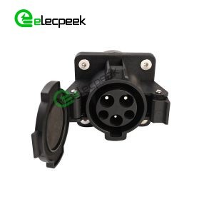 SAE J1772 Socket AC Charging Connector EV Charger 32A 240V Single-phase EV Car for Vehicle End