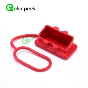 Red Rubber External Protective Dustproof Cover For 2 way 50A Power Connector