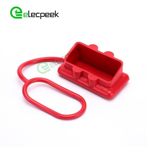 Red Rubber External Protective Dustproof Cover For 2 way 50A Power Connector