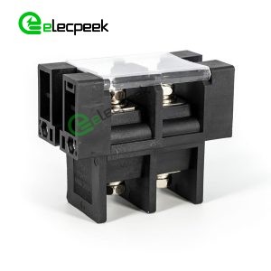 High Current Panel Feed Through Terminal Block 200A 2 Pin 600V 80mm2 UL94-V0