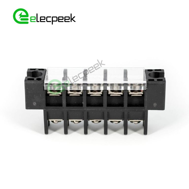 Panel Feed Through Terminal Block 5 Pin 30A 600V UL94-V0 - Elecpeek