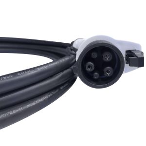 SAE J1772 AC Charging Plug 16A 240V Single Phase to Socket Connector EV Quick Charger with 5M Cable For Charging Pile to Vehicle End