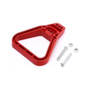 Plastic Triangle Handle Accessories With Two Self Tapping Screws For 2 Way Forklift Battery Connector, 175A/350A, Red/Black