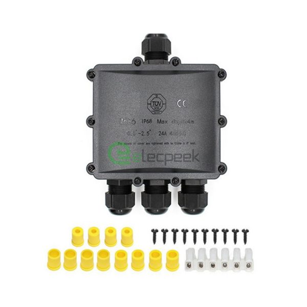 IP68 Outdoor Lighting Power Cable Wire Terminal Block Waterproof Connector