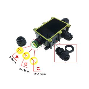IP68 Junction Box Outdoor Lighting Electrical Connection Box