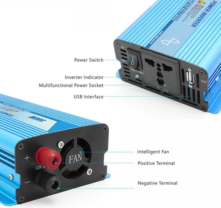 1500W 12V 24V 48V DC to AC 220V Pure Sine Wave Inverter - Elecpeek